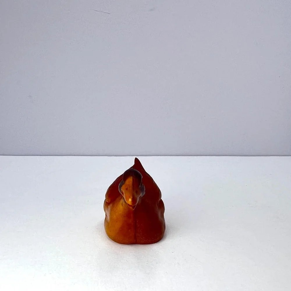 Antique Celluloid Miniature Duck Figurines 1930s Lot of 2 Toy Mallard Rattle‎